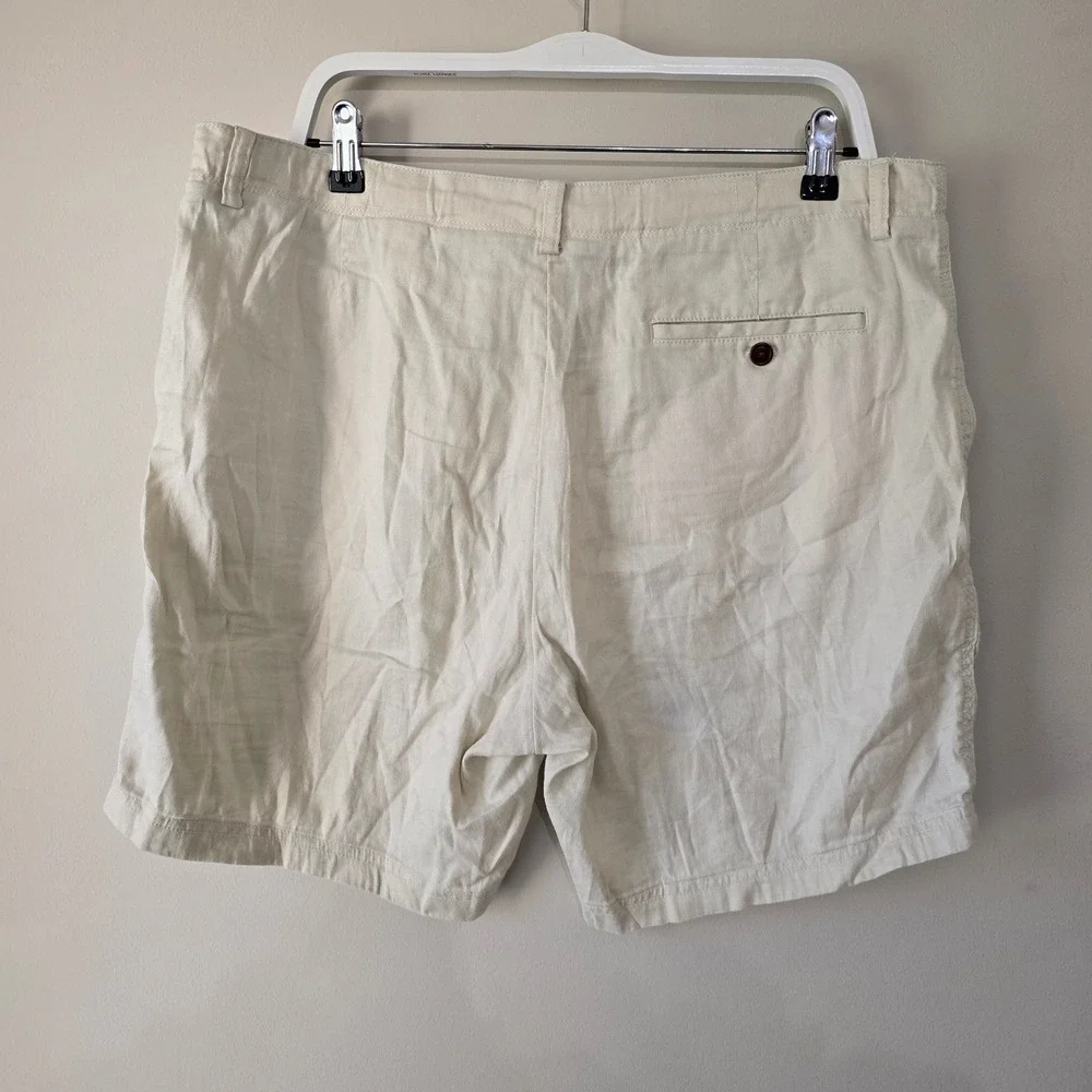 Vineyard Vines Men's Chino Shorts‎ Beige Linen Blend Size 36